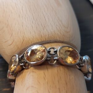 Citrine & Sterling Silver 925 Bracelet